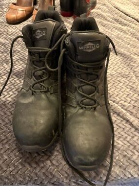 Merrell Men's Black Tactical Work Boots